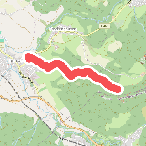 blaue Gabel Dürrwangen - Schalksburg