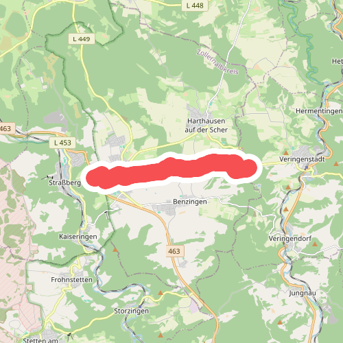 Nebenweg - Winterlingen - Weg Nr. 2 - Kläranlage Winterlingen - Büttnau