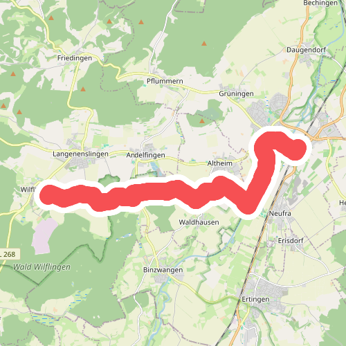 blaues Dreieck Riedlingen - Wilfingen