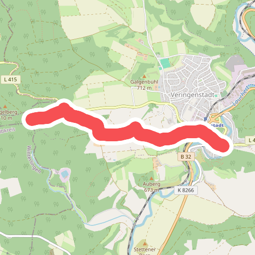 gelbe Gabel Veringenstadt - Winterlingen