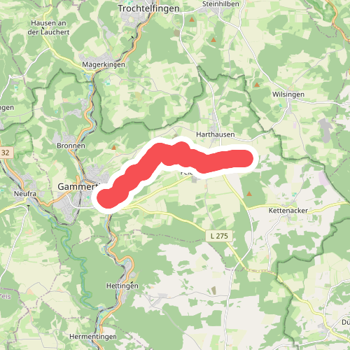gelbe Raute Gammertingen - Feldhausen