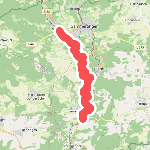 gelbes Dreieck Neufra Hermentingen Veringenstadt
