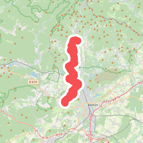 Giromagny - Belfort · GR5 etappe 57