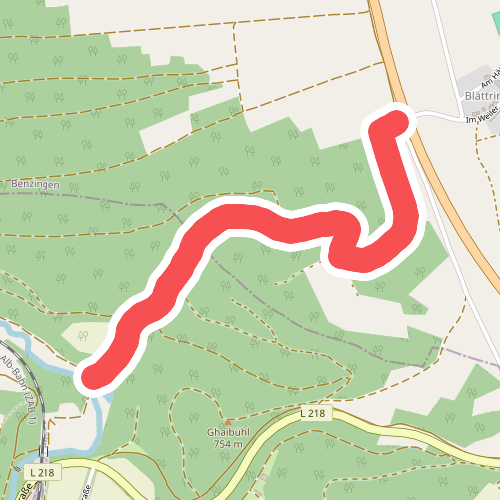 Querweg des Schwäbischen Albvereins (gelbe Raute)