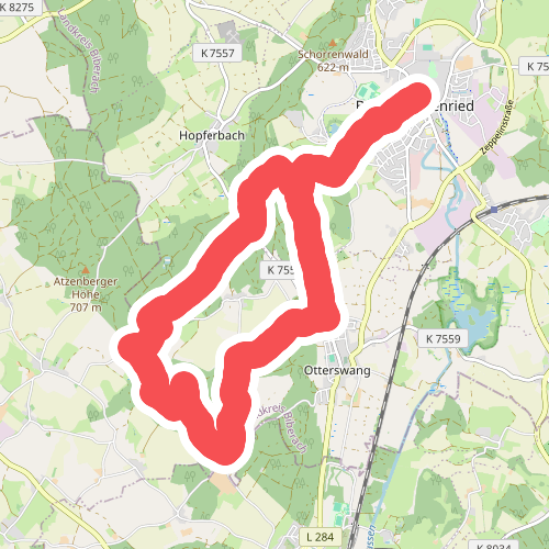 Bad Schussenried: Rundweg 1, Atzenberger Höhenweg