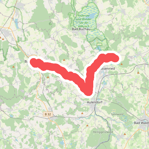 blaues MInus Saulgau - Atzenberg - Dunzenhausen