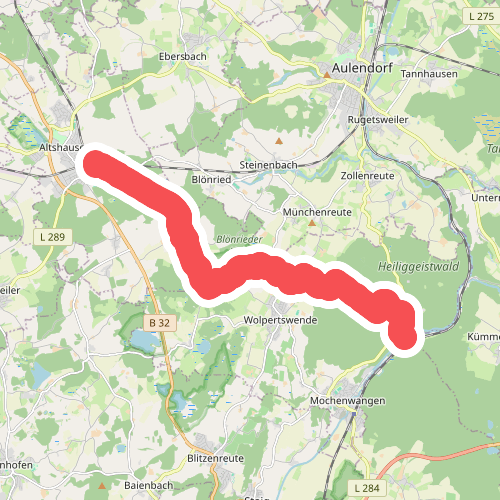 Nebenweg des Schwäbischen Albvereins (blauer Balken)