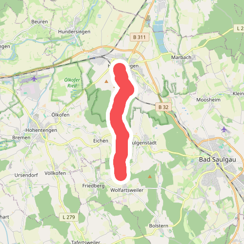 Querweg des Schwäbischen Albvereins (blaue Raute)