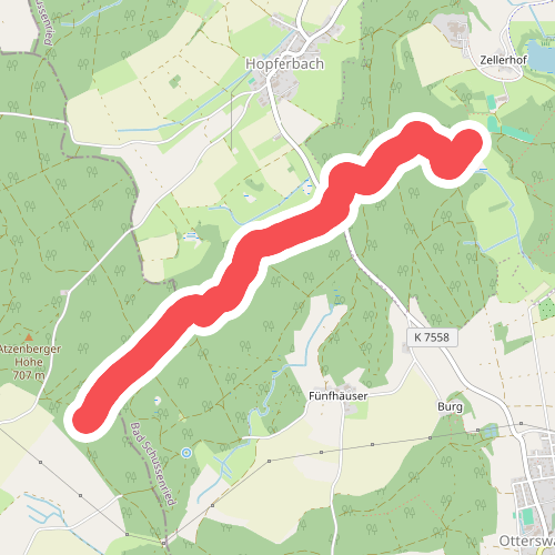 Querweg des Schwäbischen Albvereins (blauer Punkt)
