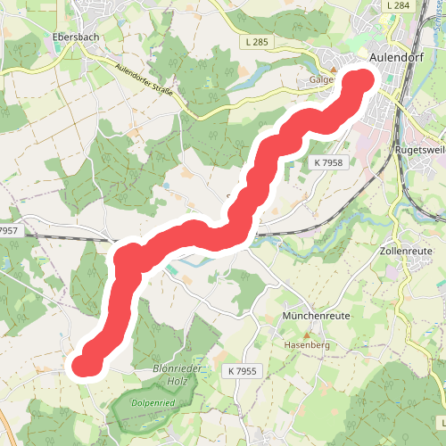 Querweg des Schwäbischen Albvereins (blauer Punkt)