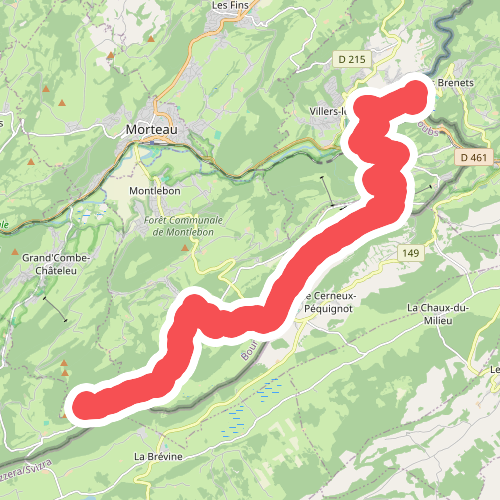 Les Brenets - Cabane du Mont Chât... · GR5 etappe 64