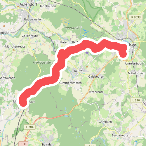 Hauptlinie des Schwäbischen Albvereins (blauer Balken)