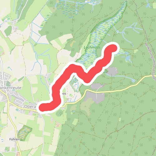 Nebenweg des Schwäbischen Albvereins (blaues Kreuz)