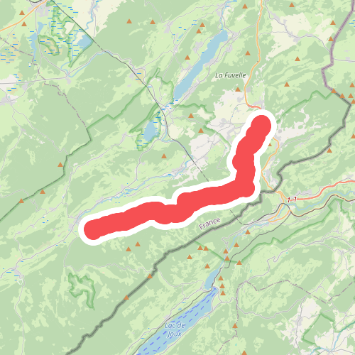 Les Hôpitaux-Neufs - Mouthe · GR5 etappe 67