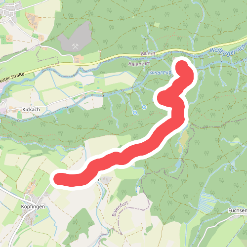 Querweg des Schwäbischen Albvereins (blauer Punkt)