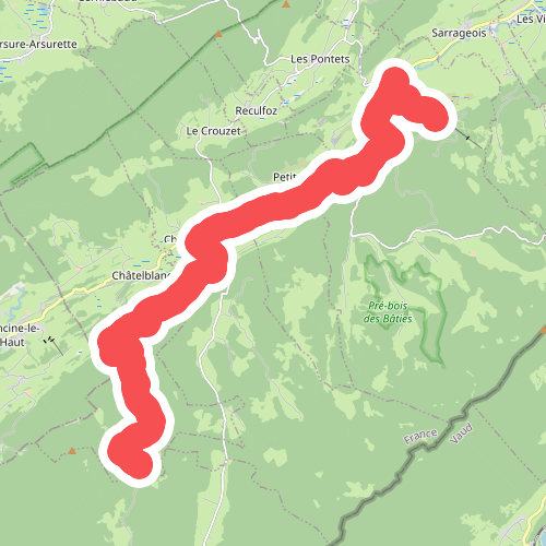 Mouthe - Chapelle-des-Bois · GR5 etappe 68