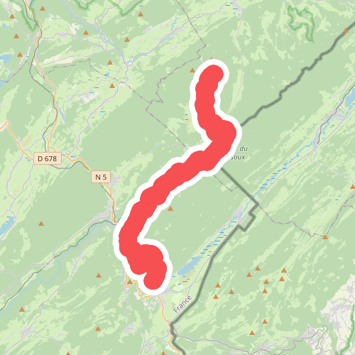 Chapelle-des-Bois - Les Rousses · GR5 etappe 69
