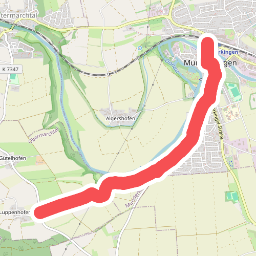 blaue Raute Munderkingen - Luppenhofen