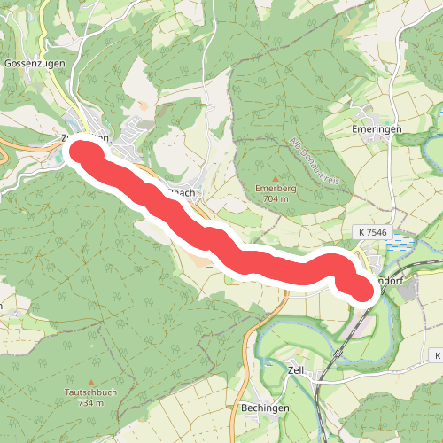 blaue Raute Zwiefalten - Zwiefaltendorf