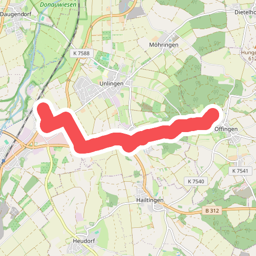 blaues Dreieck Bussen - Eichenau