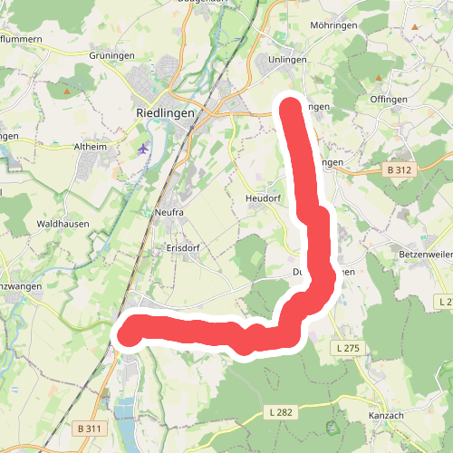 blaues Dreieck Ertingen - Göffingen