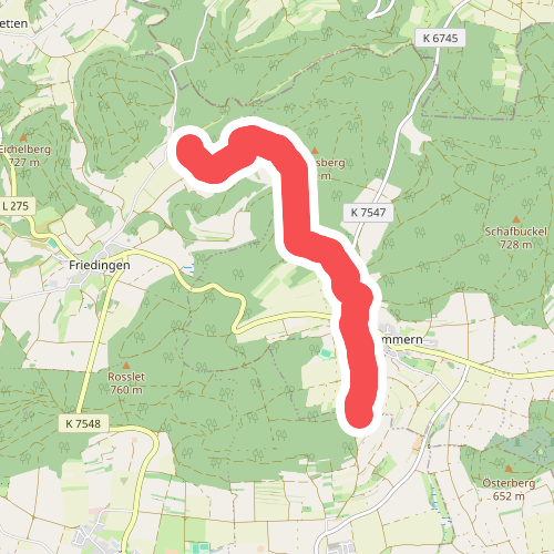 blaues Dreieck Friedlinger Tal - Plummern