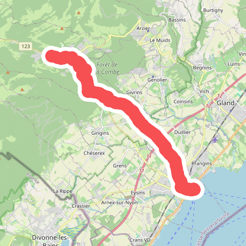 Saint Cergue - Nyon · GR5 etappe 71