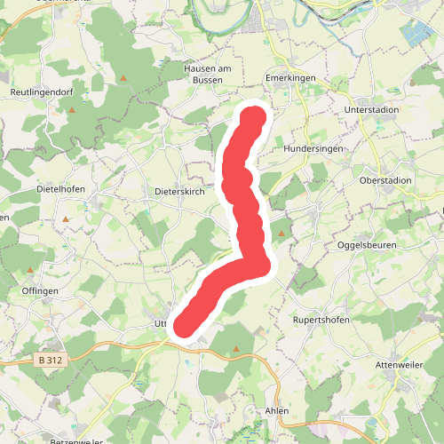 Querweg des Schwäbischen Albvereins (blaue Raute)