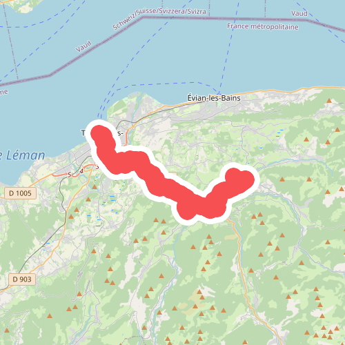 Thonon-les-Bains - Vinzier · GR5 etappe 72