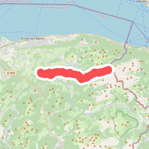 Vinzier - Montagne de Neuteu · GR5 etappe 73