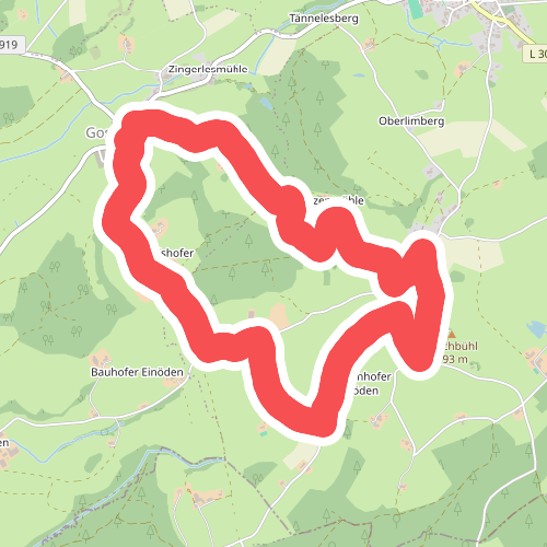10 - Panoramarunde auf den Gospoldshofer Berg und den Wachbühl