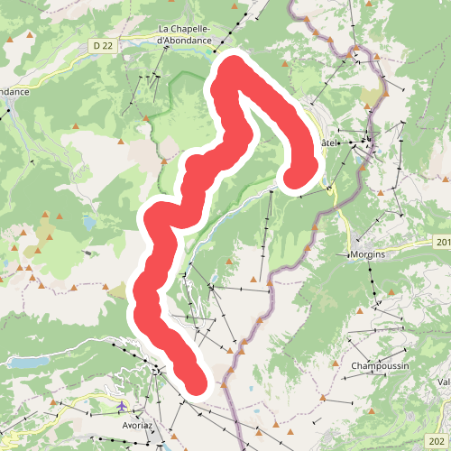 Chatel - Chésery · GR5 etappe 75