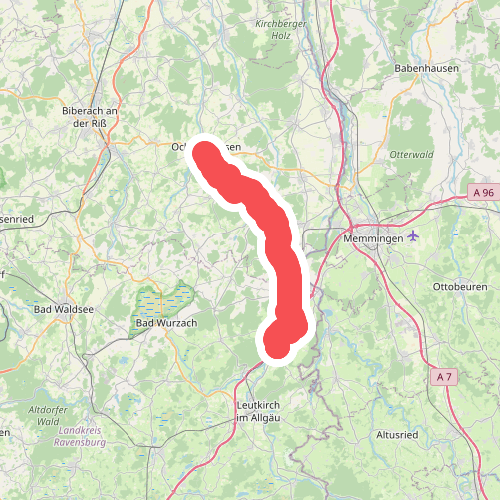 Hauptlinie des Schwäbischen Albvereins (blaues Minus)