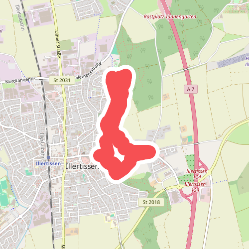 Illertisser Bienenweg, kurze Strecke