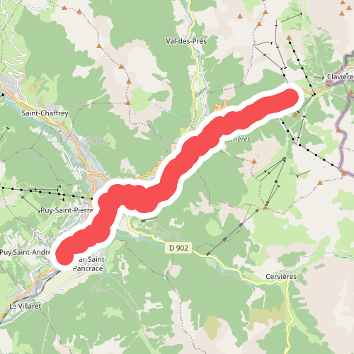Montgenèvre - Briançon · GR5 etappe 93