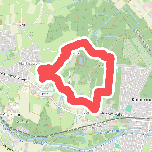 Nordic Walking Rundstrecke 2 - mittel