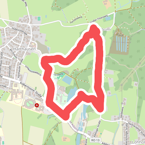 Nordic Walking Rundstrecke 3 - leicht