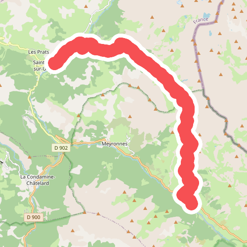 Saint-Paul-sur-Ubaye - Larche · GR5 etappe 97