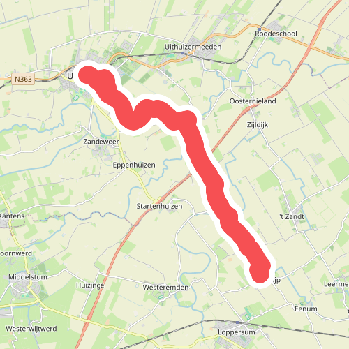 UIthuizen - Zeerijp · Jacobspad Uithuizen - Hasselt etappe 1