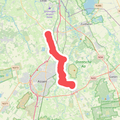 Vries - Rolde · Jacobspad Uithuizen - Hasselt etappe 6
