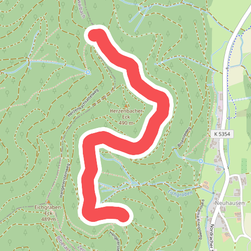 Herzenbachsattel - Im Eichengrund