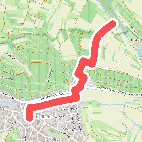 Im Winkel - Oberschopfheim Dreiangel