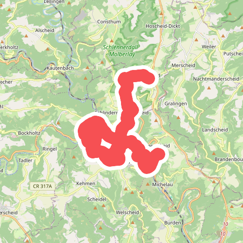 Bourscheid - Hoscheid · Escapardenne Lee Trail etappe 2