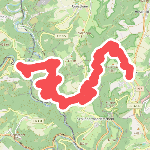 Hoscheid - Kaurenbach · Escapardenne Lee Trail etappe 3