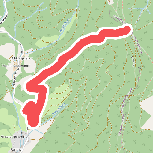 Ebenacker - Wanderparkplatz Hintertal Einbach