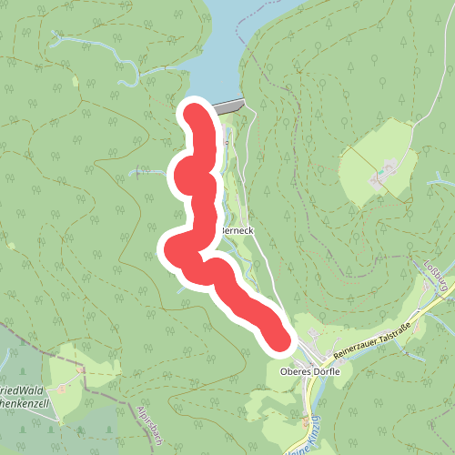 Staudamm Kleine Kinzig - Parkplatz Wasserpfad