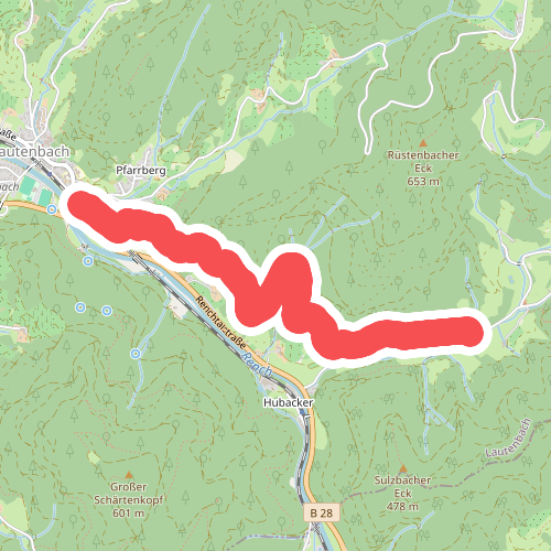 Lautenbach Spielplatz Oberdorf - Sulzbach Busamhof