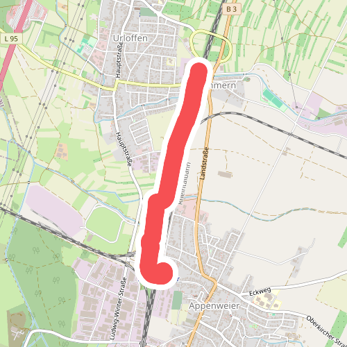 Appenweier Bahnhof - Urloffen Unterführung