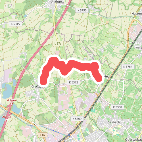 Großweier Feuerwehrhaus - Sasbachried Ortsmitte