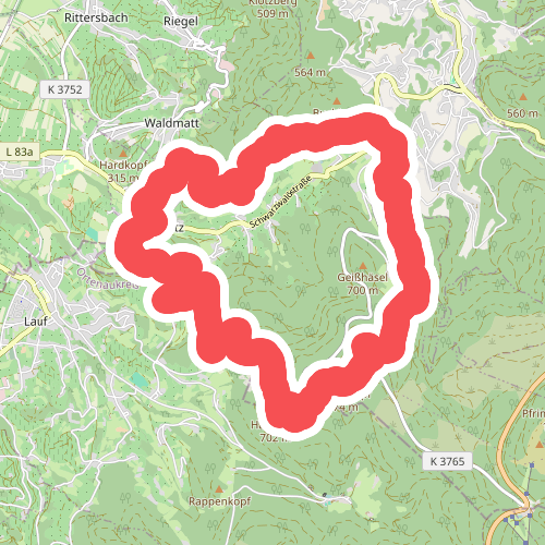 Rundwanderweg 6 Neusatz - Immensteinfels und Hardsteinkreuz